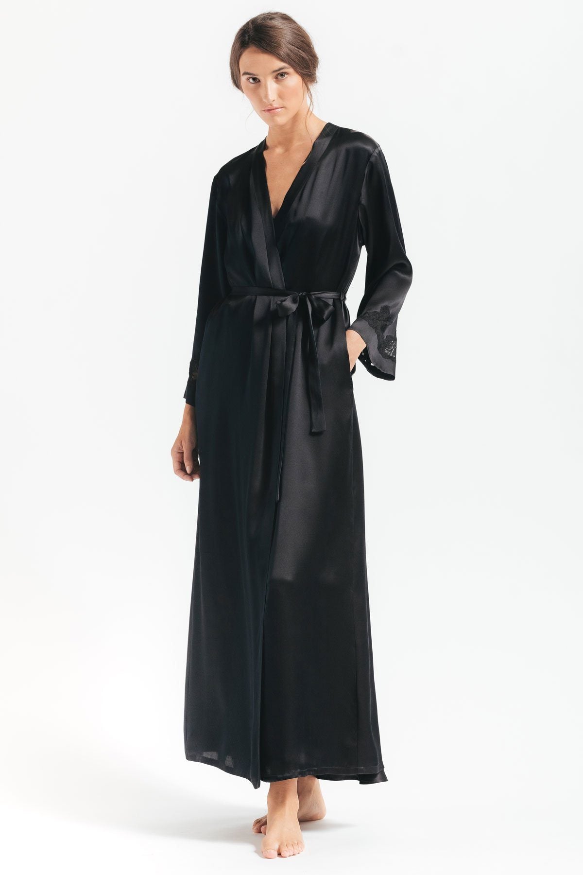 Carmen Kirstein Silk Robe Black – Hall Concept Store